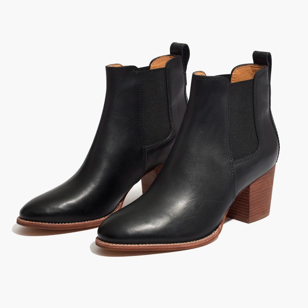 Madewell The Regan Boot in True Black Size 7